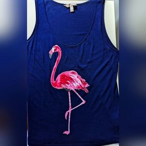 Banana Republic Flamingo Tank Top Size M